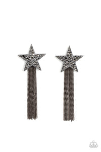 Paparazzi Superstar Solo Earrings - Black