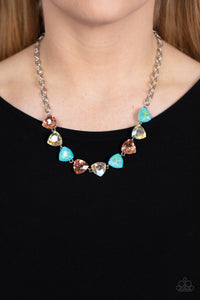 Paparazzi Dreamy Drama Necklace - Orange