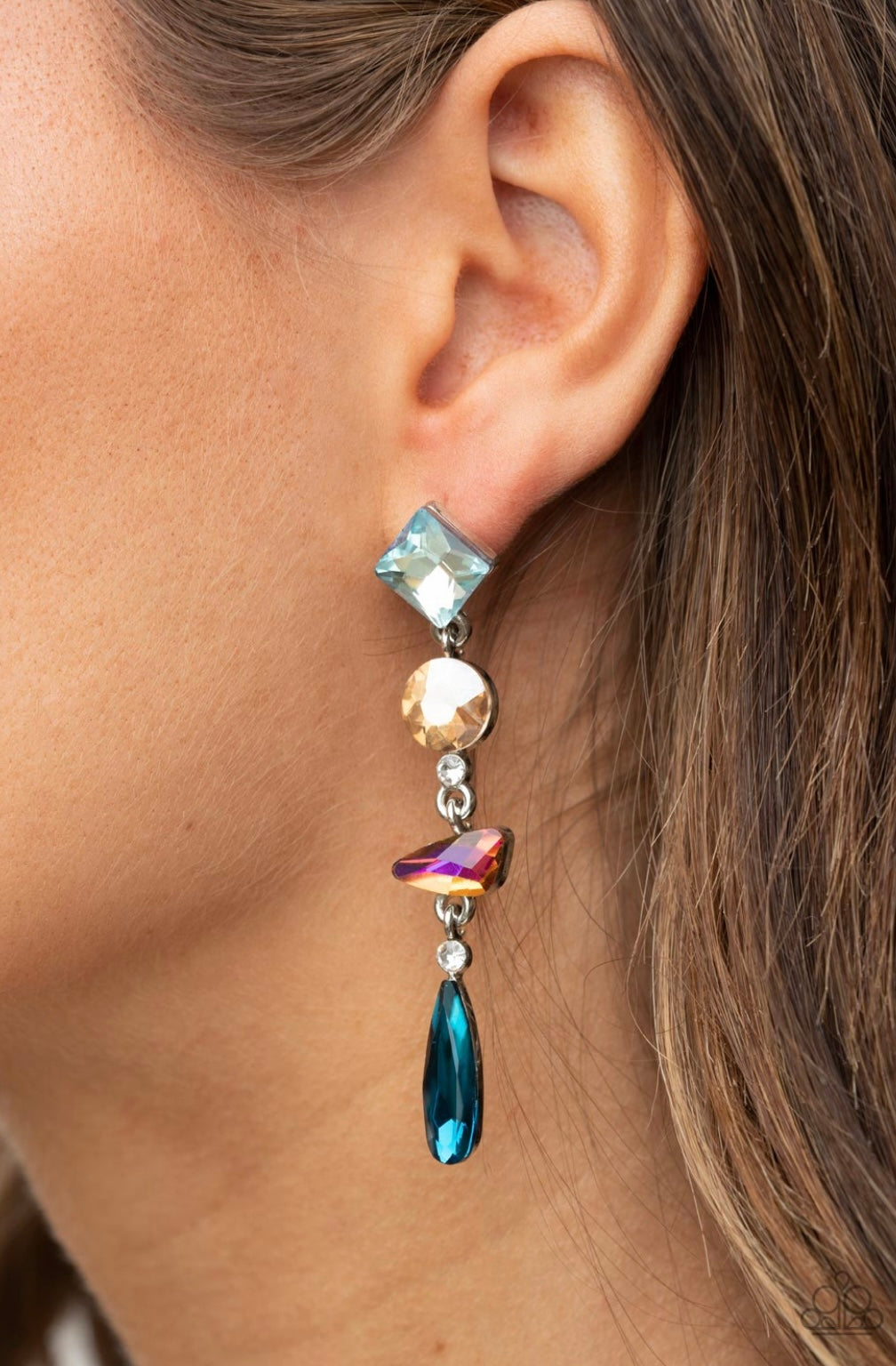 Paparazzi Rock Candy Elegance  Earrings- Multi