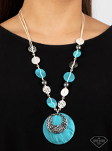 Load image into Gallery viewer, Seaside Shanty Necklace - Blue (Empire Diamond Exclusive - Paparazzi Accessories)
