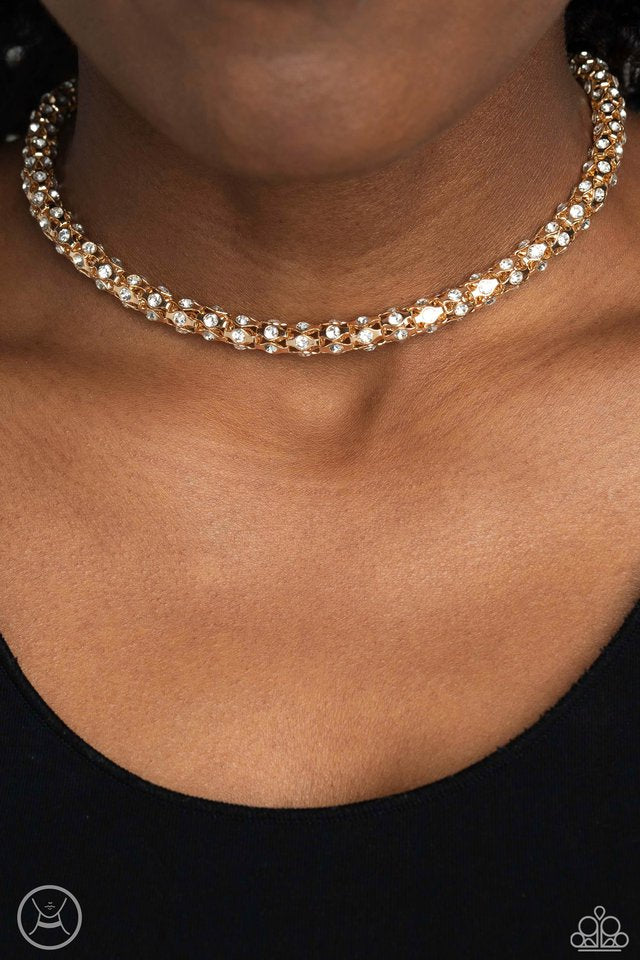 Paparazzi Eternal Effulgence/ Gold Necklace (Choker)