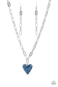 Paparazzi Kiss and SHELL Necklace - Blue