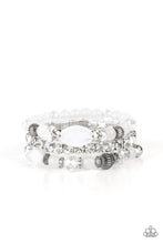 Load image into Gallery viewer, Paparazzi Ethereal Etiquette - White Bracelet

