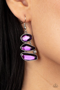 Paparazzi Gem Galaxy - Purple Earrings