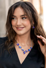 Load image into Gallery viewer, Paparazzi Glittering Geometrics Necklace - Purple (December 2022 Fashion Fix)
