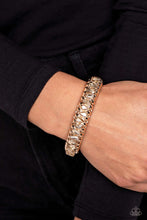 Load image into Gallery viewer, Paparazzi Crafted Coals Bracelet - Gold
