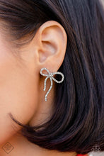 Load image into Gallery viewer, Paparazzi Deluxe Duet Earrings - White (December 2022 Fashion Fix)
