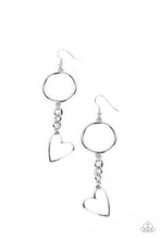 Load image into Gallery viewer, Paparazzi Don’t Miss a HEARTBEAT Earrings - White
