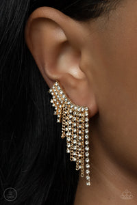 Paparazzi Thunderstruck Sparkle Earrings - Gold