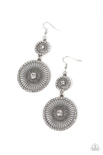 Load image into Gallery viewer, Paparazzi Bring Down the WHEELHOUSE - White Earrings
