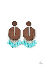 Load image into Gallery viewer, Paparazzi Western Retreat - Blue Earrings
