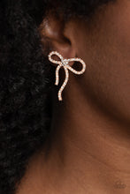 Load image into Gallery viewer, Paparazzi Deluxe Duet Earrings - Rose Gold
