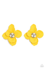 Load image into Gallery viewer, Paparazzi Jovial Jasmine Earrings - Yellow
