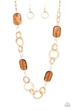 Load image into Gallery viewer, Paparazzi Stained Glass Glamour Necklace - Brown
