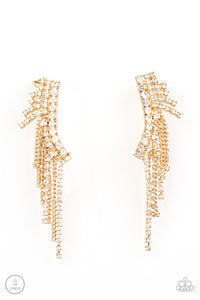 Paparazzi Thunderstruck Sparkle Earrings - Gold