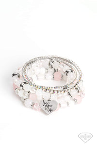 Paparazzi Optimistic Opulence Bracelet - Pink (Empire Diamond Exclusive)
