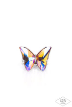 Load image into Gallery viewer, Paparazzi Fluorescent Flutter Ring - Orange (Black Diamond Exclusive)
